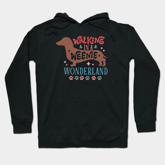 Walking in a Weenie Wonderland - Merry Dogmas Hoodie by Pop Cult Store